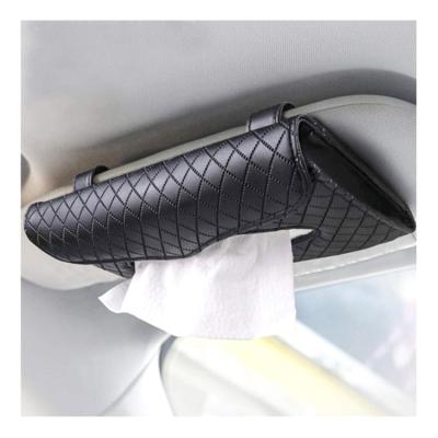 China Durable Automotive Paper Towel Box Environmental Protection Household Automobile Napkin Cardboard Holder for sale