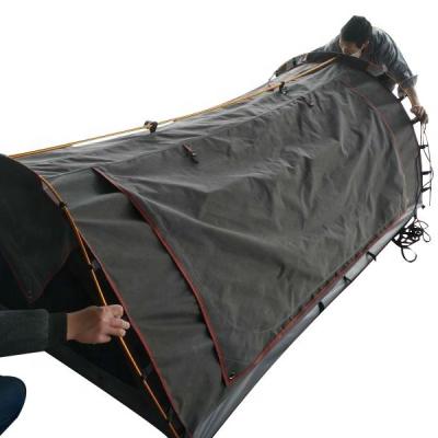 China Straight Tying Type New Hot-selling Waterproof Canvas Swag Tent for sale