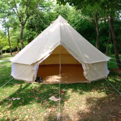 China Durable Air Glamping Tent Camping Inflatable Canvas Bell Tent for sale