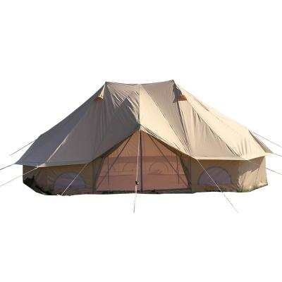 China UV-Resistant Outdoor Luxury Canvas Tent Family Camping Emperor Bell Tent for sale