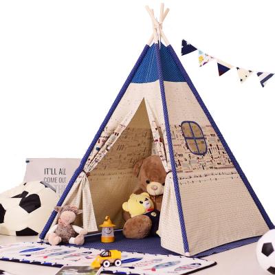 China Easy Foldable Kids Play Tent Kids Play Tent Baby House Kids Gift Age 2 Large Folding Teepee Tent 3 4 5 6 for sale