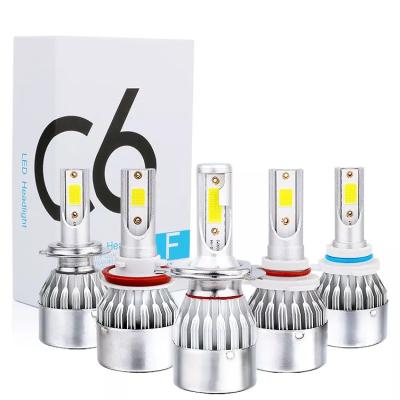 China Aluminum alloy New arrival car h4 led auto headlight bulbs 12V 36W 6000k H7 H11 9005 car lights led headlight for car for sale