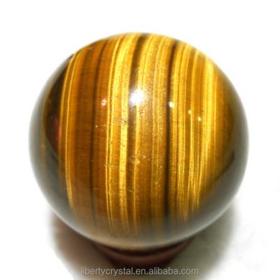 China Wholesale Natural Tiger's Eye Crystal Sphere Ball Healing From China for sale