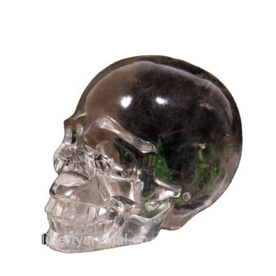 China India Factory Wholesale Quartz Healing Crystal Skulls For Home Decor Smoky for sale