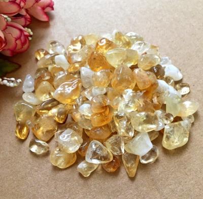 China China Crystal Gemstone Gravel Tumbled Natural Citrine Stone for sale