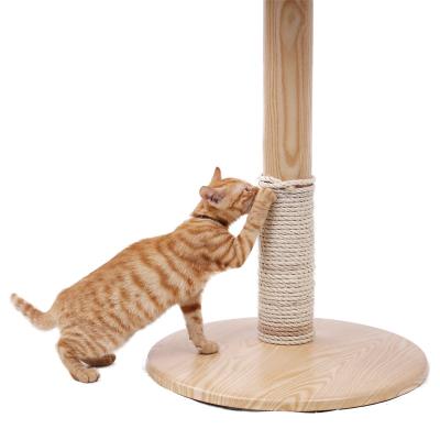 China 5M Natural Sisal Rope Durable 4/6/8mm DIY Making Office Chair Legs Cat Scratching Post Toy Material for sale