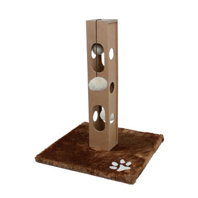 China New Style Sustainable Cat Scratcher Toys Wholesale Pet Cat Tree for sale