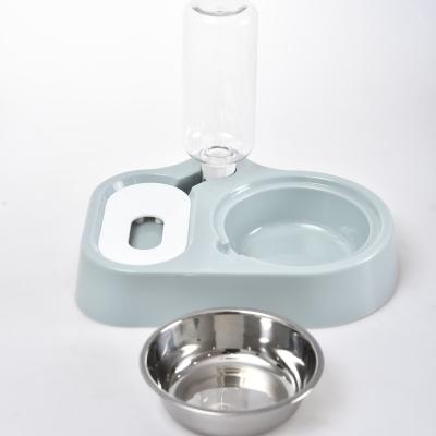 China Automatic Pet Star In The Running Smart Dog Cat Dual Use Automatic Pet Food Dispenser Pet Water Fountain for sale