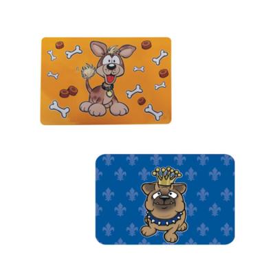 China Cartoon Dog Cat Pet Feeding Mat Oem Viable Waterproof Pet Training Mat for sale