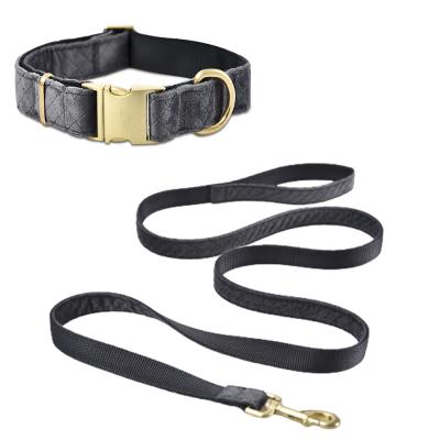 China Factory direct DETACHED dog collar and leash high quality set soft touch collars and leads for sale