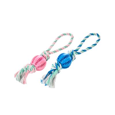 China Viable Pet Dog Interactive Durable Chew Ball On Rope Dog Toy, Rope Dog Toy for sale