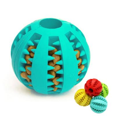 China Wholesale Viable Dog Toy Ball Tooth Cleaning Dog Chew Food Toy Interactive Rubber Balls Dog Activity Toy for sale