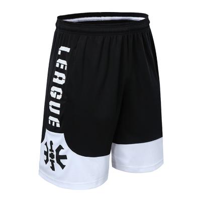 China Hot Sale Breathable Fitness Sports Men's Shorts Zipper Pocket Basketball Shorts Splicing Mens Casual Shorts for sale