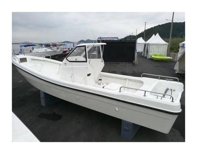 China Fishing 26ft fiberglass hull panga fishing boat with motor for sale for sale