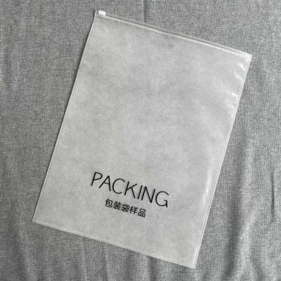 China BIODEGRADABLE clear PE/EVA zipper bags with non woven fabric, packaging bags zip lock for clothes, zip lock bags with logo for sale