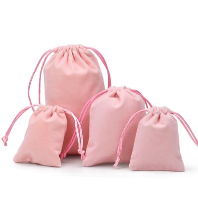 China Custom Recyclable Velvet Drawstring Pouch Travel Backpack Bag Clothing Organizer Drawstring Storage Pouch Bag for sale