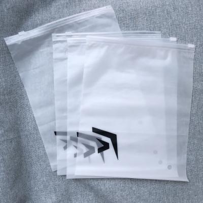 China Custom Packaging Logo Biodegradable Matte Poly Bag Frosted Recycled Plastic Bag BIODEGRADABLE Zipper Bag For Clothes for sale