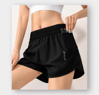 China Anti Wrinkle Anti Wrinkle Gym Women Jogging Stretch Four Way Running Shorts for sale