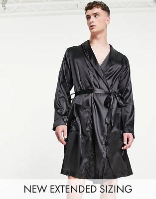 China Custom High Quality QUICK DRY QUICK DRY Silk Satin Robe Cotton Polyester Satin Robe Sleep Wear for sale