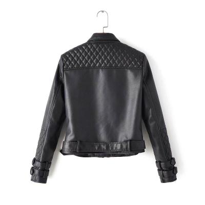 China Jackets Leather Jackets Women PU Cargo Jacket for sale