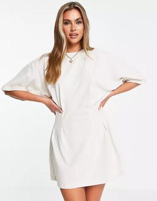 China Pure Cotton Anti Wrinkle Plus Size Super Oversized Embroidery T Shirt Dress for sale