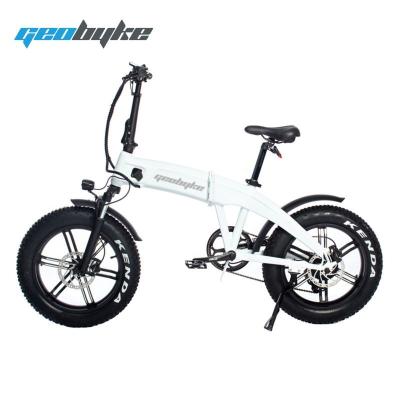 China Popular Cheap Cruiser Beach Mountain Ebike 48V 500W Electric Folding Bike 20 Inch Folding Fat Tire Electric Bike for sale