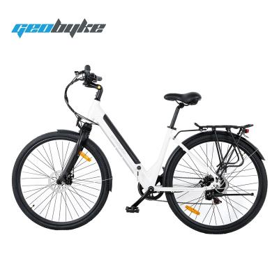 China Lightweight Aluminum Alloy Step Through Electric Bikes Commuter Bikes City E-Bikes 36V 250W for sale