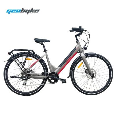 China Lightweight Aluminum Alloy Step Through Electric Bike Electric Bicycle Commute Bike for sale