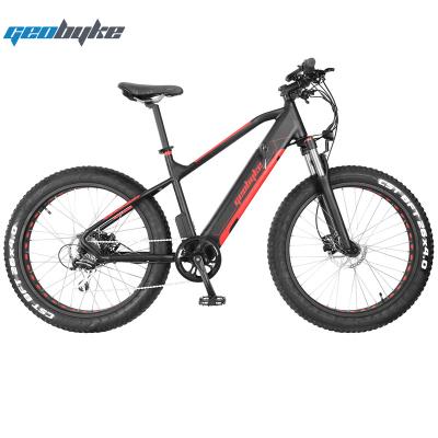 China Aluminum Alloy Fat Tire Mountain Bike Electric Snow Bike With Hidden Battery 36V/48V 250W750W for sale