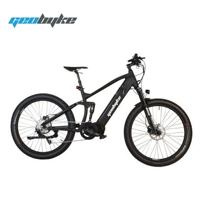 China Luxury 9 Speed ​​Mid Drive Electric Mountain Bike with 48V 500W Motor for sale