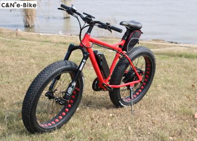 China Full Suspension Electric Fat Tire Mountain / Snow Bike 48 Voltage 1000 Watt for sale