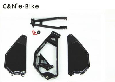 China 14 Inch / 23 Inch Electric Enduro Bike Frame Carbon Steel Material White Color for sale