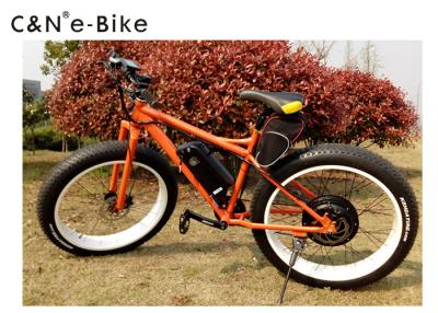 China Off Road Fat Tire Electric Bicycle , 25kph Speed Electric Fat Tyre Bike for sale