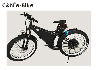 China 40kph Speed Electric Fat Tire Mountain Bikes , Wide Tire / Fat Tire Bike Beach Cruiser for sale