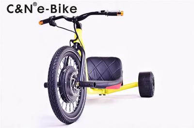 China 20'' Electric Three Wheel Big Wheel Drifting Trikes , High Roller Adult Big Wheel for sale