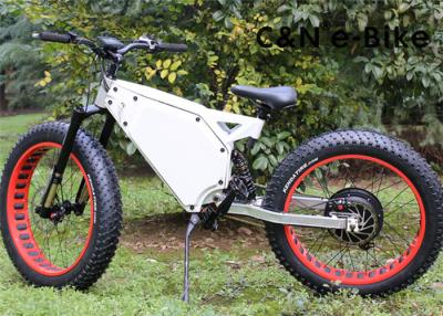 China Electric Fat Tire Mountain Bike With Electric Hub Motor , Fat Tire Motorized Bicycles for sale