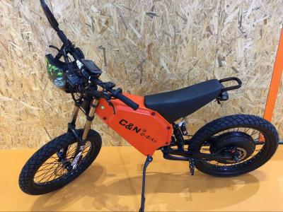 Κίνα καυτό βουνό Ebike Enduro Ebike πώλησης 72V 8000W με τη γρήγορη ταχύτητα 12km/h προς πώληση