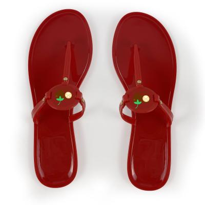 China Fashion Trend High Quality Latest Fashion Women Slippers Luxury Famous Brand Sandals For Girls Beach Non-slip Jelly Flip Flops Slides for sale