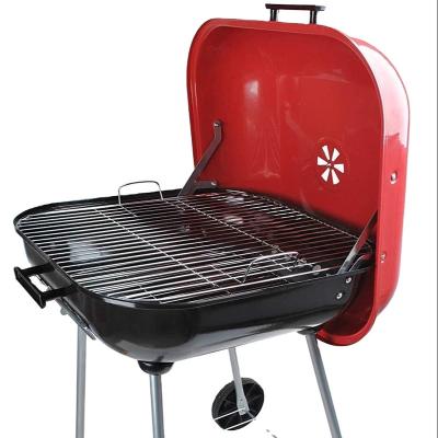 China Tian Ying Large Cooking Area Barbecue Smoker Drum Charcoal Grill Grill Smoke Easily Cleaned for sale