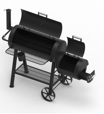 China Camping Pallet Smoker Charcoal Barrel BBQ Grill Easily Cleaned Outdoor Hot Selling Wood Grill for sale