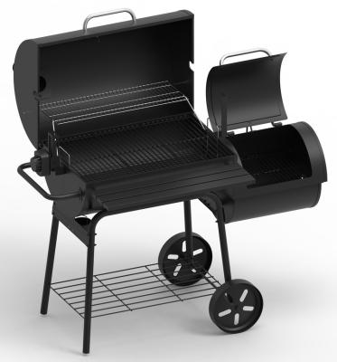 China New Easily Cleaned Barrel Charcoal Barrel BBQ Grill Design With Wood Pellet Smoker for sale