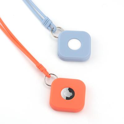 China Hot Selling Portable Anti-drop Lost Key Chain For Airtag Tracker Case For Apple Air Tag Silicone Case Cover for sale