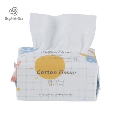 China Good Quality 100% Disposable Wholesale Disposable But Eco-friendly Face Towel Face Cleansing Cotton Box Facial Tissue Cotton Dry Soft Cleansing Cloth for sale