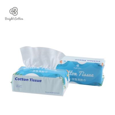 China High Quality Disposable But Eco-Friendly Cotton Face Massage 100% Soft Wet Cotton Cloth Natural Cleansing Cloth for sale