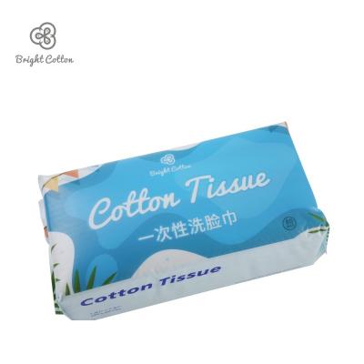 China Baby Price Disposable But Eco-Friendly Suitable Cotton Facial Cloth 100% Cotton Cleaning Cloths For Sensitive Skin Wet And Dry Dual Use for sale