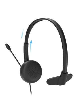 China Simple Interface Call Center USB Lightning Ear Phone Viable Single Cable Earphones for Calls and Music for sale