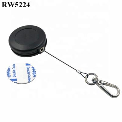 China RUIWOR ABS Plastic RW5224 Around Steel Wire Leash Retractable Cable Plus Main Hook for sale