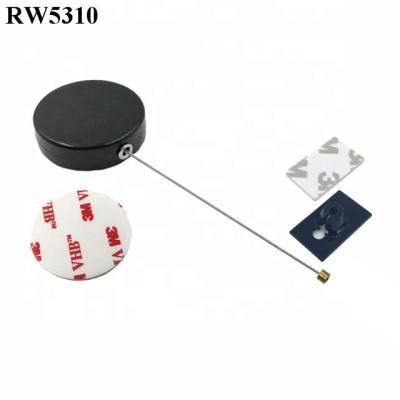 China Retractable Tool Lanyard RUIWOR RW5310 Round ABS Plastic With Logo Custom Plus 25X15mm Rectangular ABS Adhesive Plate for sale