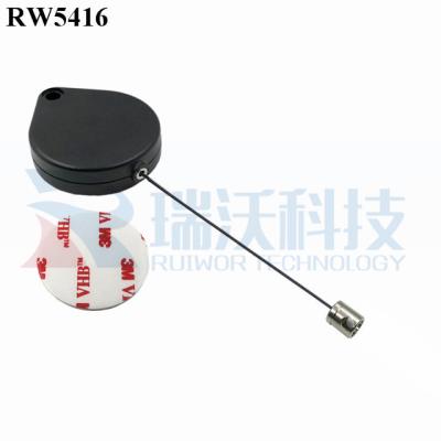 China RUIWOR RW5416 ABS Safety Plastic Heart Shaped Retractable Lanyard Plus Side Hole Hardward for sale