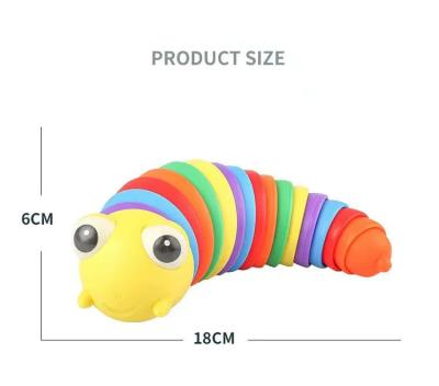 China Childrens Toys 2022 Wholesale Amazon New Hot Popular New Arrival Stress Relief Articulating Stim Toy Sensory 3d Finger Fidget Slug for sale